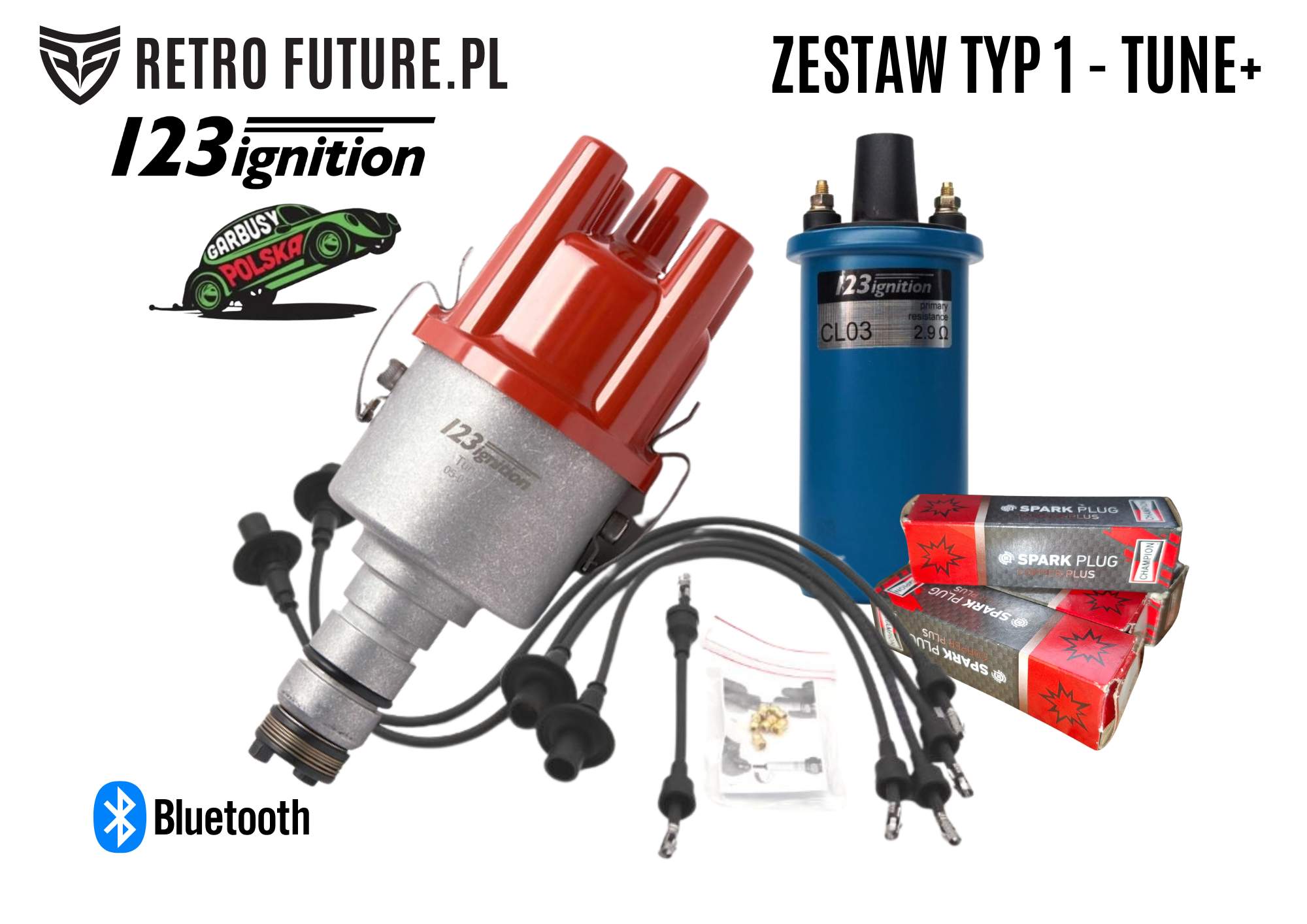 Kompletny zestaw zapłonowy 123ignition – VW Typ 1 - TUNE+